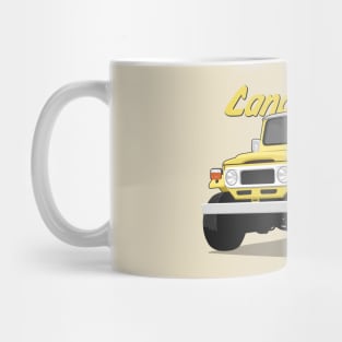 Land cruiser fj40 hardtop off road yellow Mug